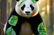 绿色熊猫贴，疫情下的文明守护者
