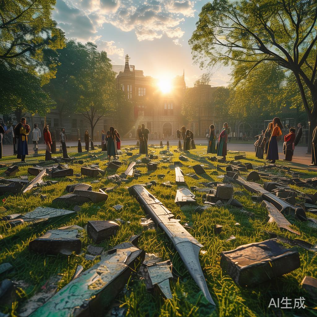 校园里,武器碎片,一场改变校园的仪式 - 快讯网 - 分享生活资讯热点话题综合门户网www.yaqiju.com